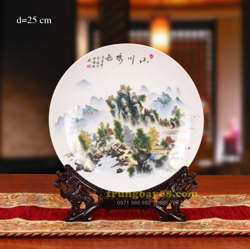 Dĩa trang trí phong thủy văn phòng phòng khách tb-071