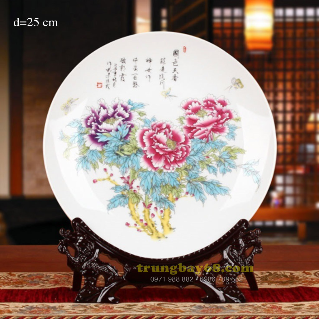 Dĩa trang trí phong thủy văn phòng phòng khách tb-107