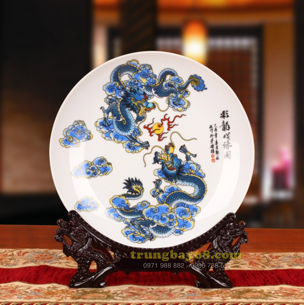 Dĩa trang trí phong thủy văn phòng phòng khách tb-068