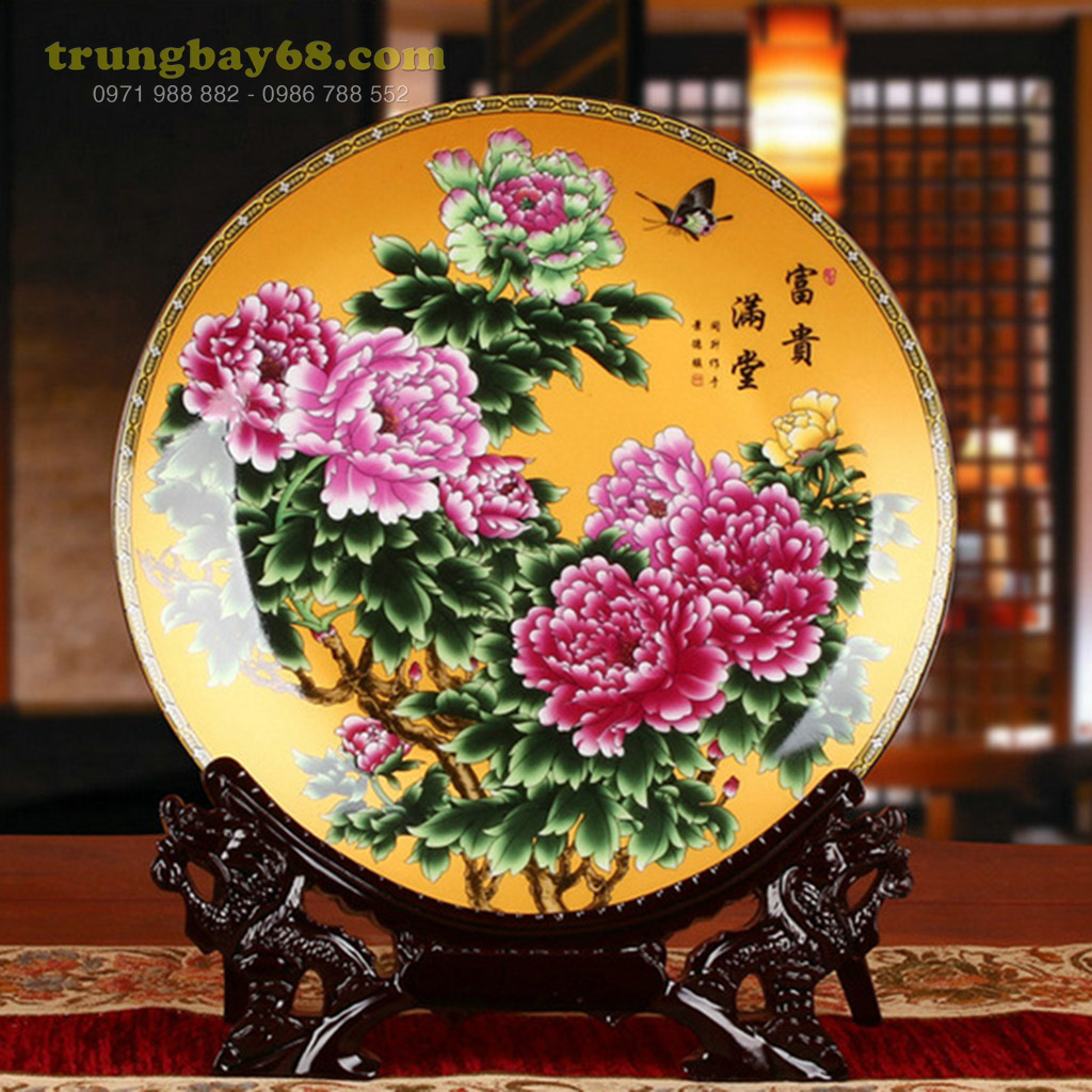 Dĩa trang trí phong thủy văn phòng phòng khách tb-029