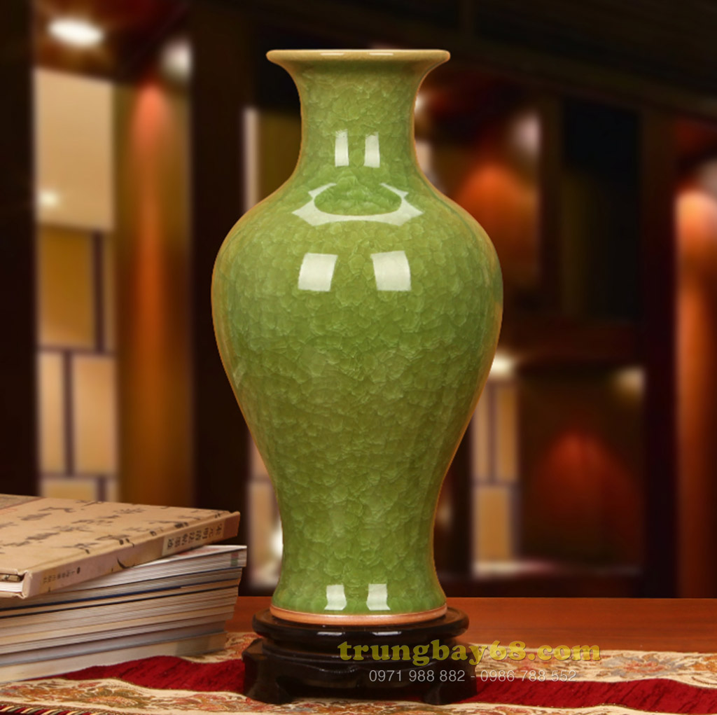 Bình gốm sứ cảnh đức - giang tây trang trí phong thủy văn phòng, phòng khách tb-251