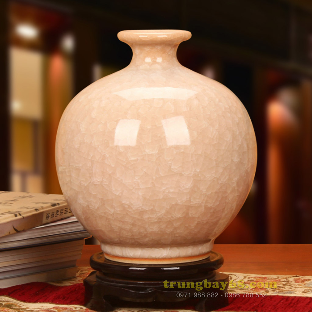 Bình gốm sứ cảnh đức - giang tây trang trí phong thủy văn phòng, phòng khách tb-271