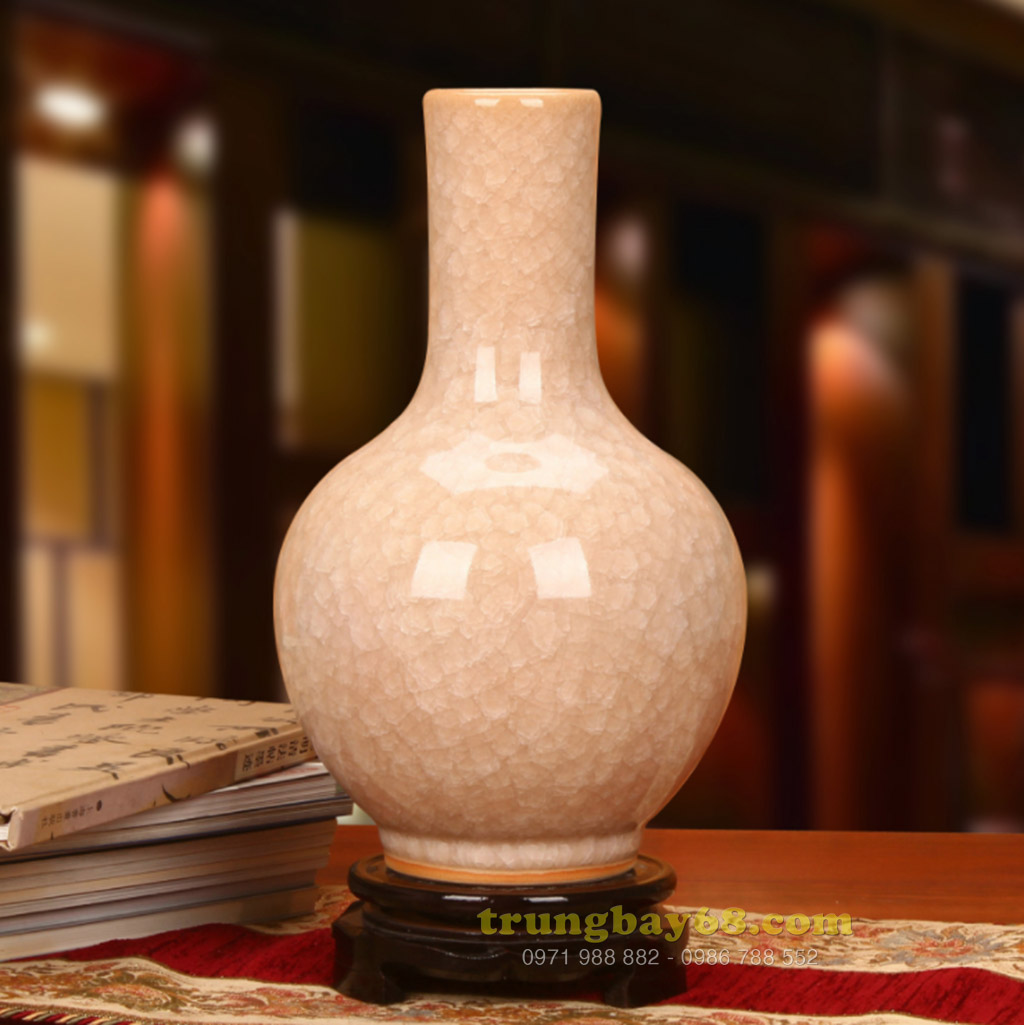 Bình gốm sứ cảnh đức - giang tây trang trí phong thủy văn phòng, phòng khách tb-285
