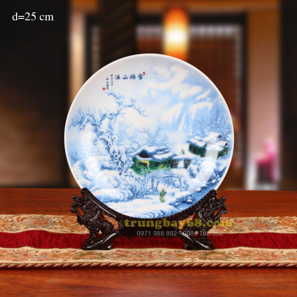 Dĩa trang trí phong thủy văn phòng phòng khách tb-099