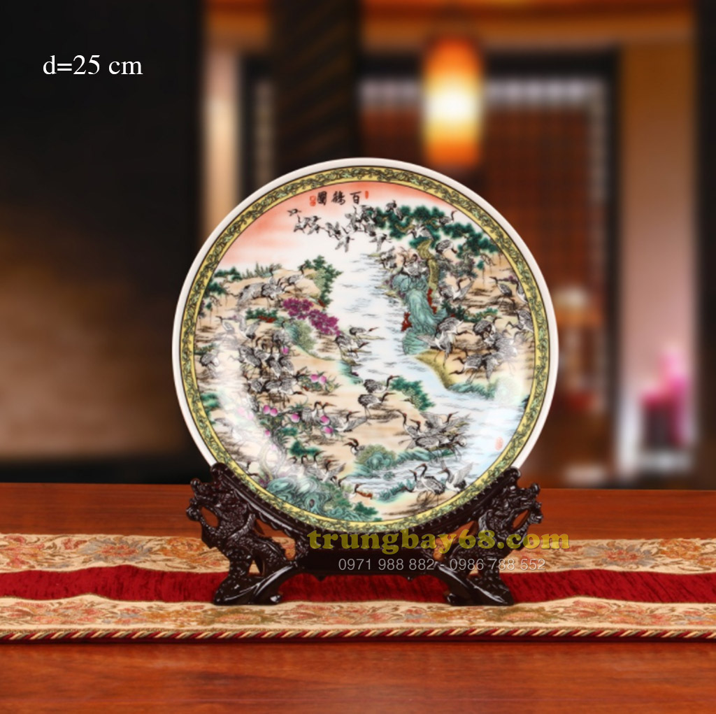 Dĩa trang trí phong thủy văn phòng phòng khách tb-077