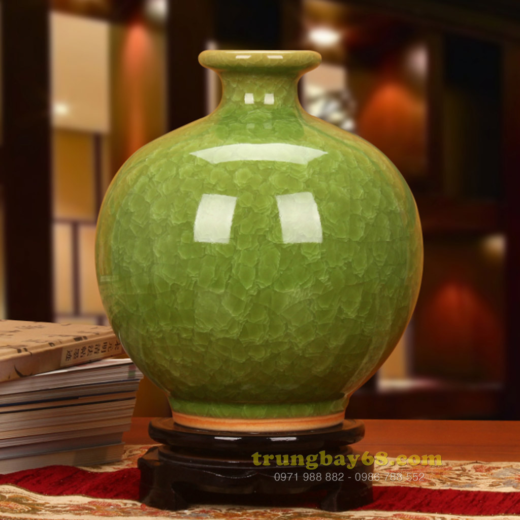 Bình gốm sứ cảnh đức - giang tây trang trí phong thủy văn phòng, phòng khách tb-249