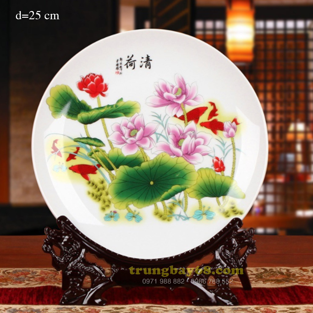Dĩa trang trí phong thủy văn phòng phòng khách tb-087