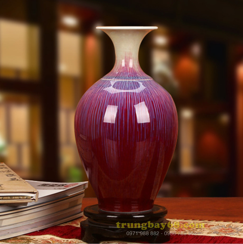 Bình gốm sứ cảnh đức - giang tây trang trí phong thủy văn phòng, phòng khách tb-277
