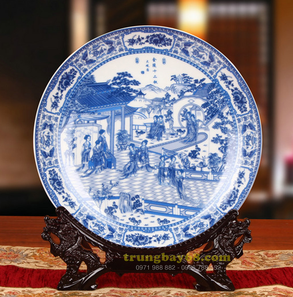 Dĩa trang trí phong thủy văn phòng phòng khách tb-113