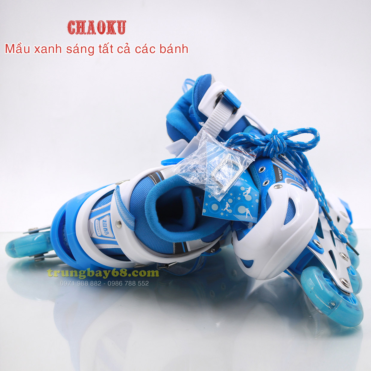 giầy trượt patin một hàng bánh CHAOKU càng hợp kim Abec độ cứng 7