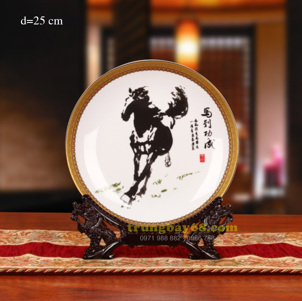 Dĩa trang trí phong thủy văn phòng phòng khách tb-069