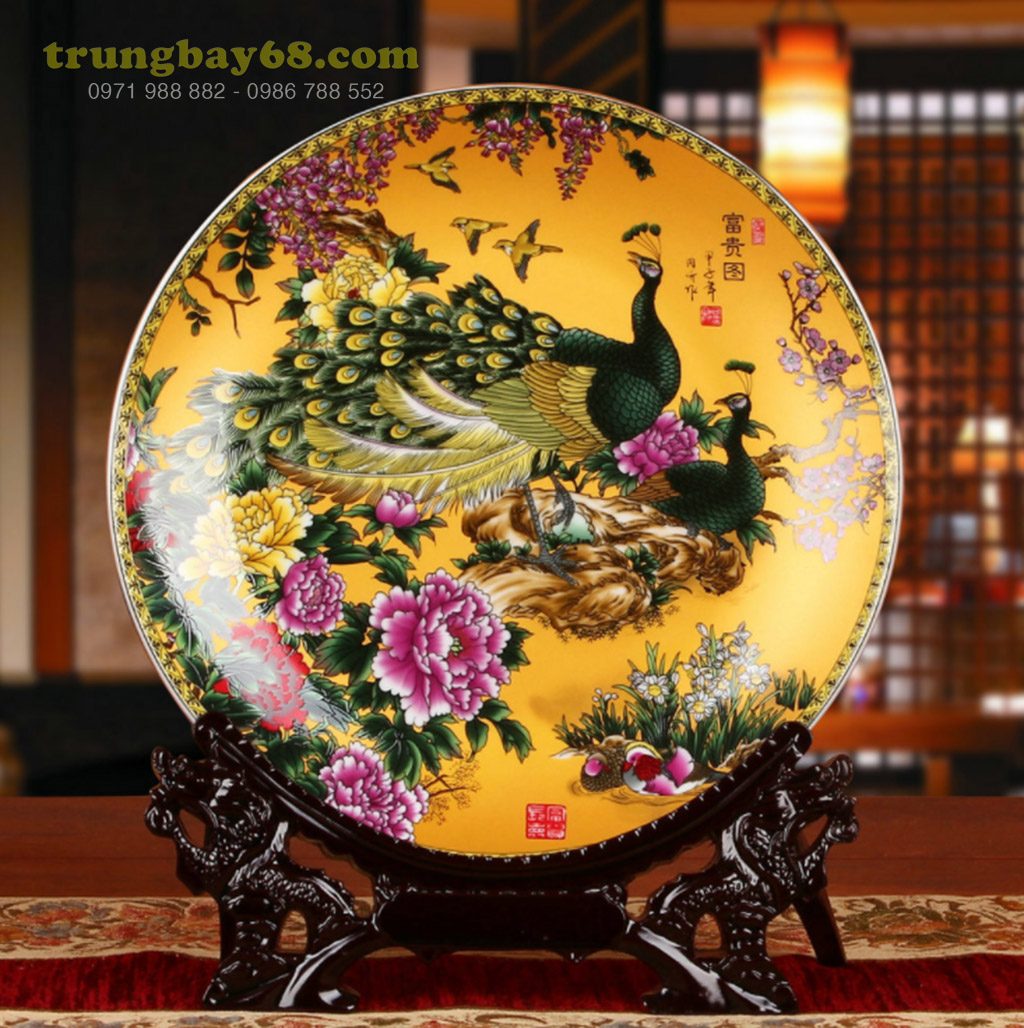 Dĩa trang trí phong thủy văn phòng phòng khách tb-021