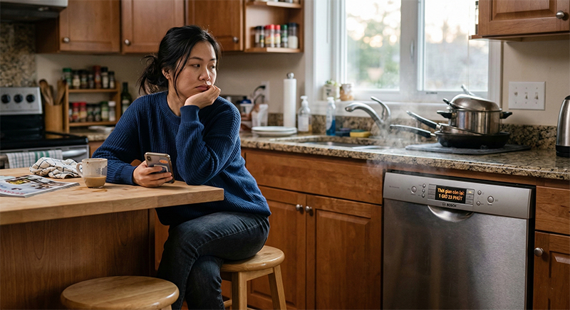 Sự thật về máy rửa bát sau 3 tháng sử dụng