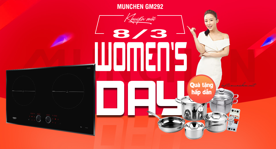 khuyến mãi bếp munchen gm292 - mùng 8-3