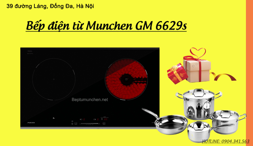 Bếp điện từ Munchen có dùng được nồi thuỷ tinh không?