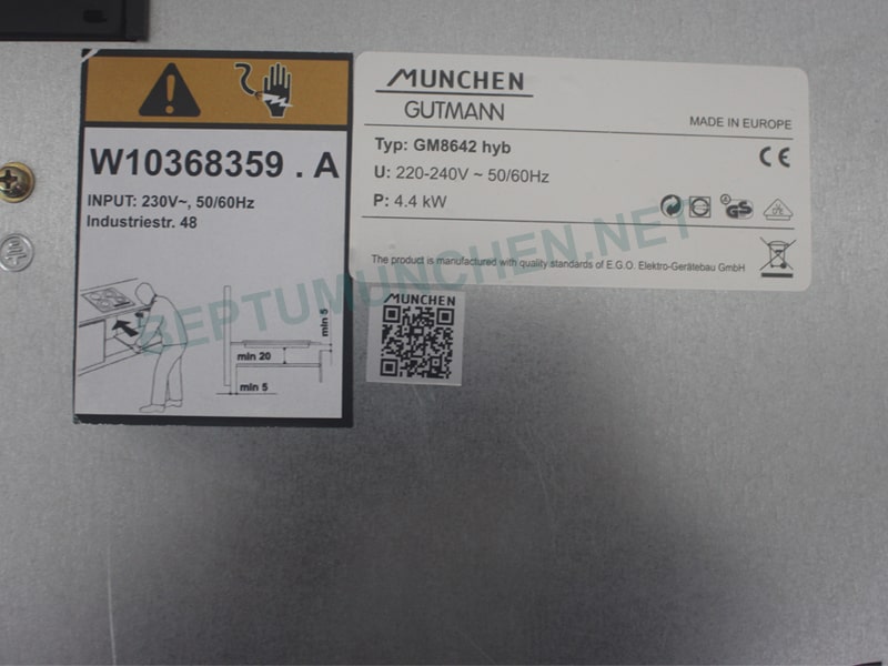 Bếp điện từ Munchen GM8642 HYB