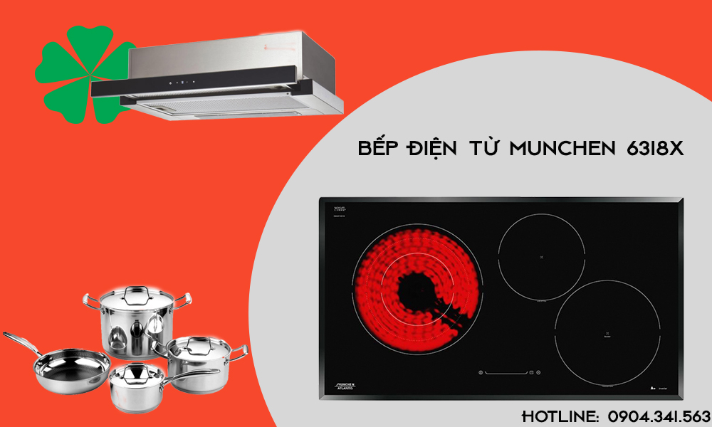 Biến bếp Munchen 6318X thành bếp đa năng chỉ trong tích tắc