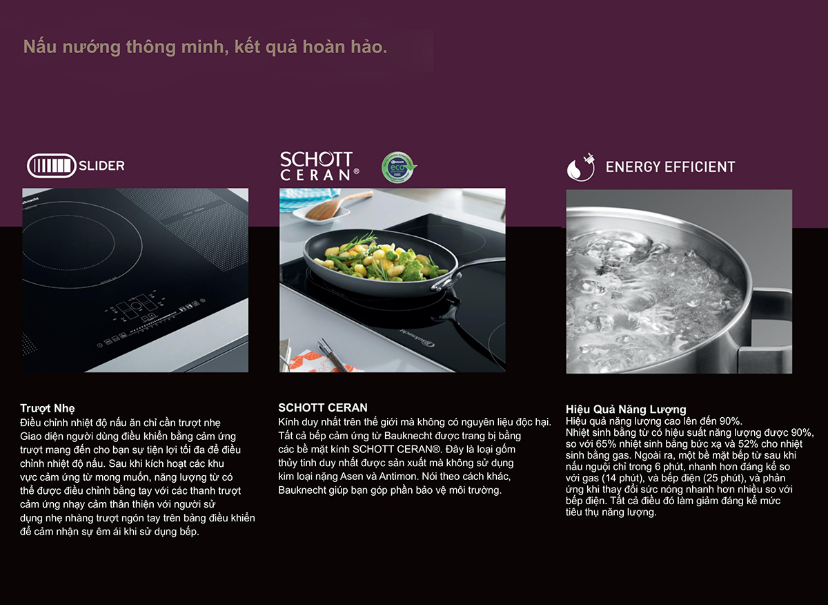 Hình ảnh tổng quan bếp từ Bauknecht ESPIF 8640 IN