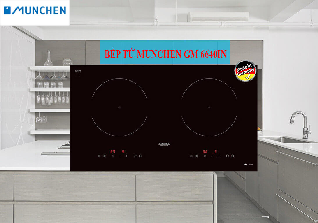 Bếp từ Munchen GM 6640IN thiết kế đẹp