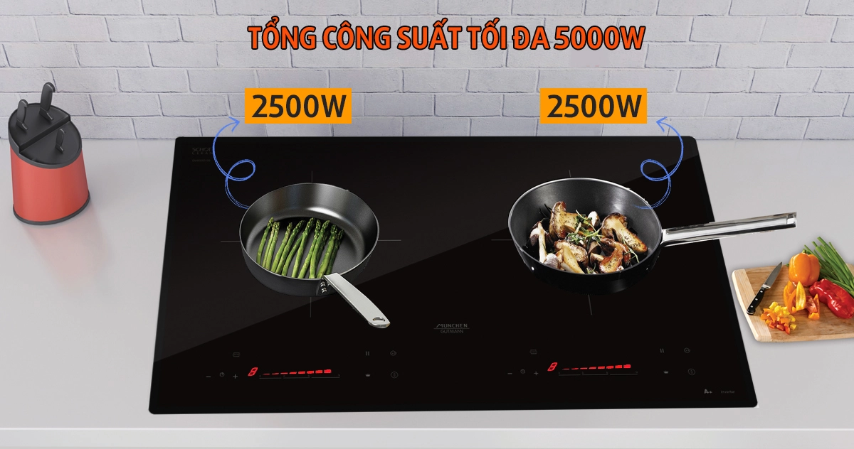 Bếp từ Munchen GM 2199 công suất đun nấu cao