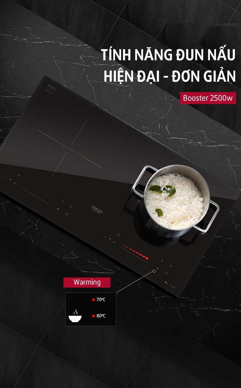 Bếp từ Munchen GM 2199 những tính năng đun nấu tuyệt vời