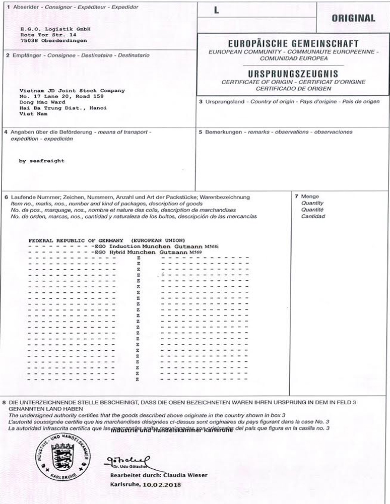 Bếp từ Munchen M568I có thực sự được nhập Đức