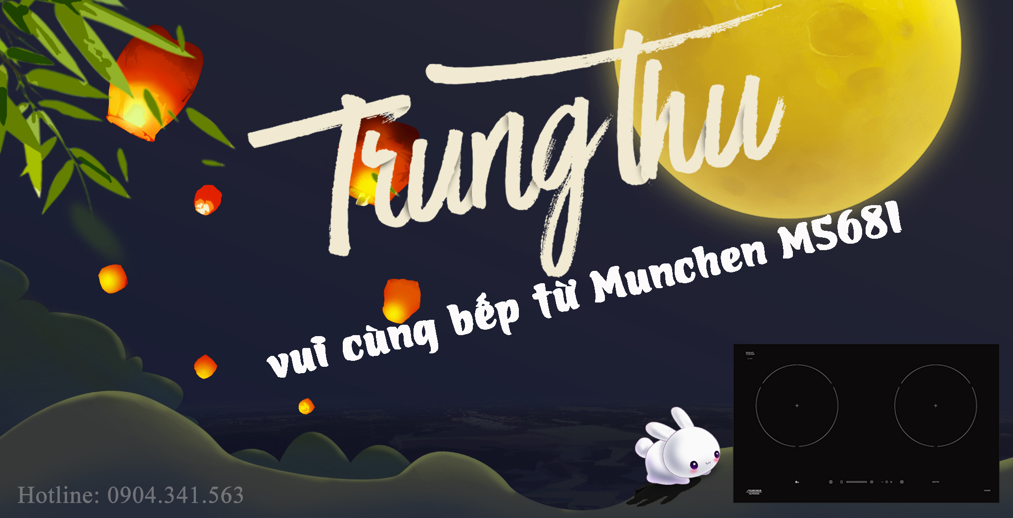 Vui trung thu cùng bếp từ Munchen M568I 2019