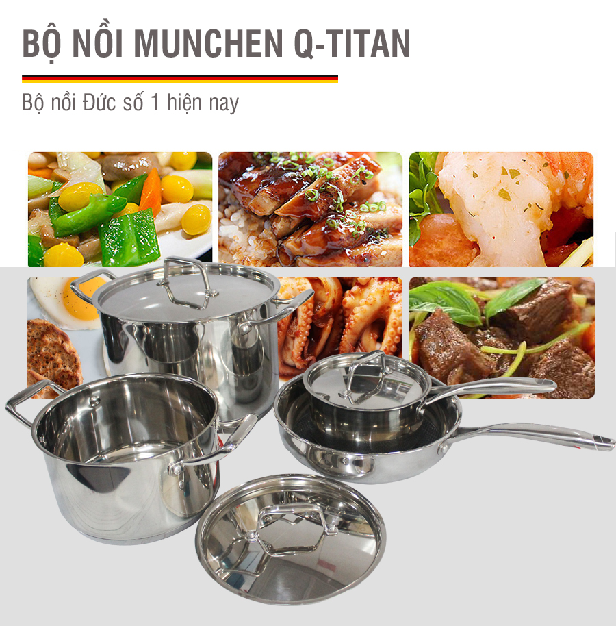 bộ nồi munchen q-titan