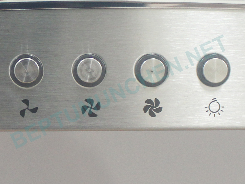 Các phím bấm của máy hút mùi Munchen 8122X