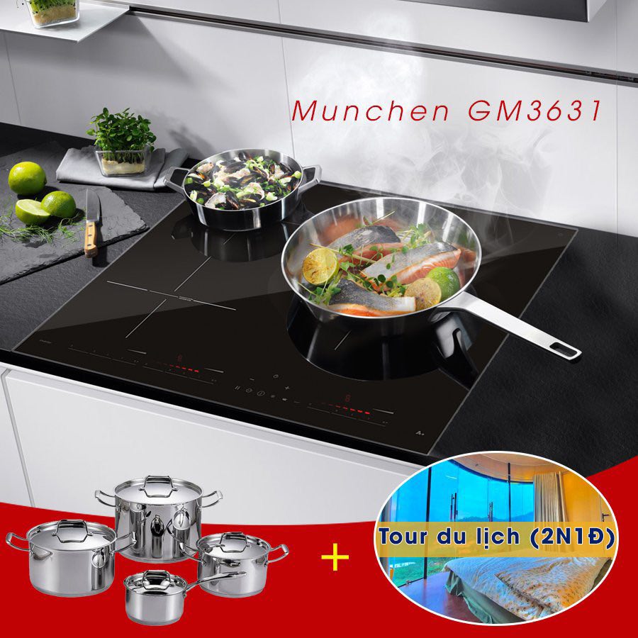 Quà tặng không thôi là chưa đủ, mua bếp Munchen tặng combo nghỉ dưỡng 2N1Đ