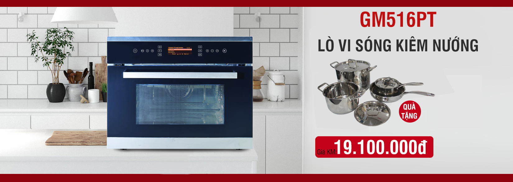 lò vi sóng kiêm nướng Munchen GM 516 PT