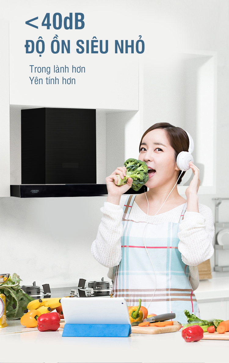 Máy hút mùi Munchen AM59B độ ồn siêu nhỏ