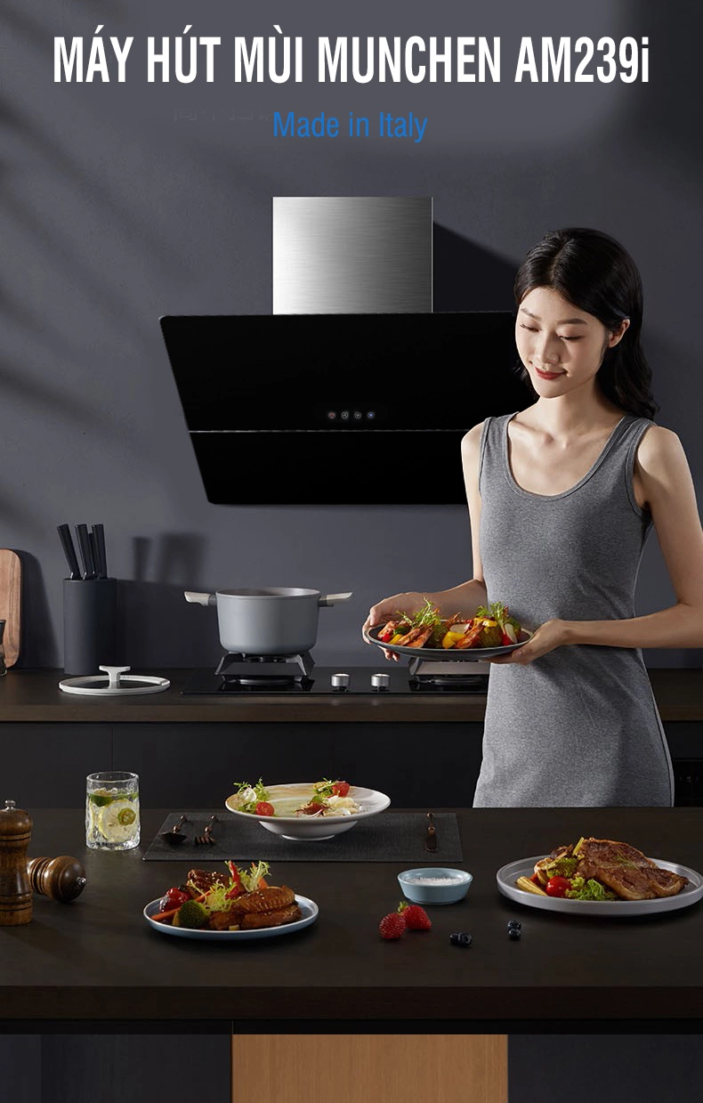 Máy Munchen AM239i giúp căn bếp sang trọng