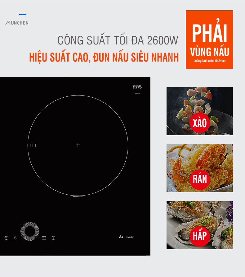 BẾP TỪ MUNCHEN G60 BK