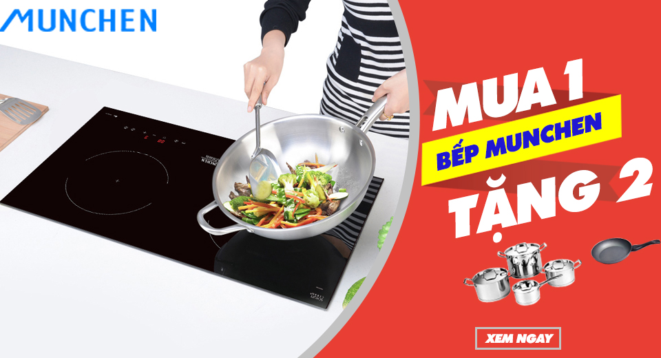 Khuyến mãi bếp Munchen tháng 10 "MUA 1 TẶNG 2"