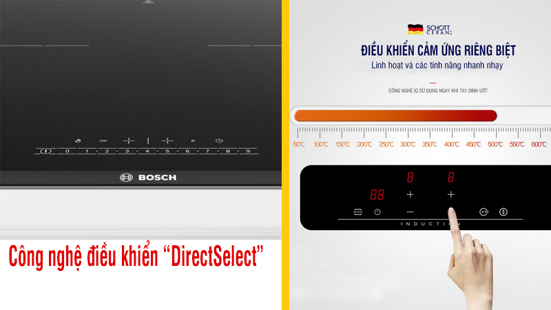 so sánh bếp từ munchen vs Bosch