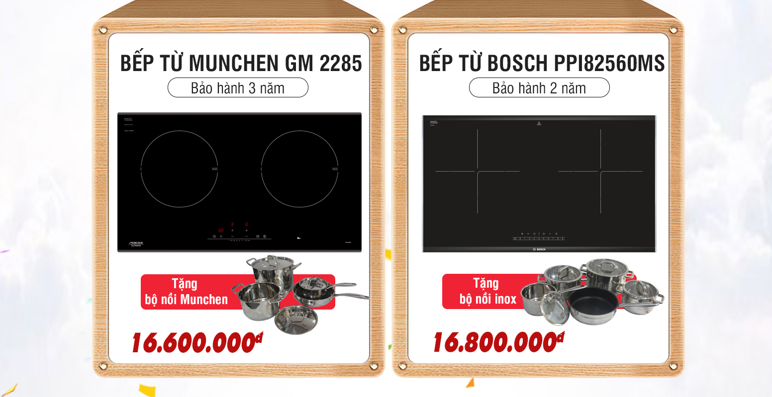 so sánh bếp từ munchen vs Bosch