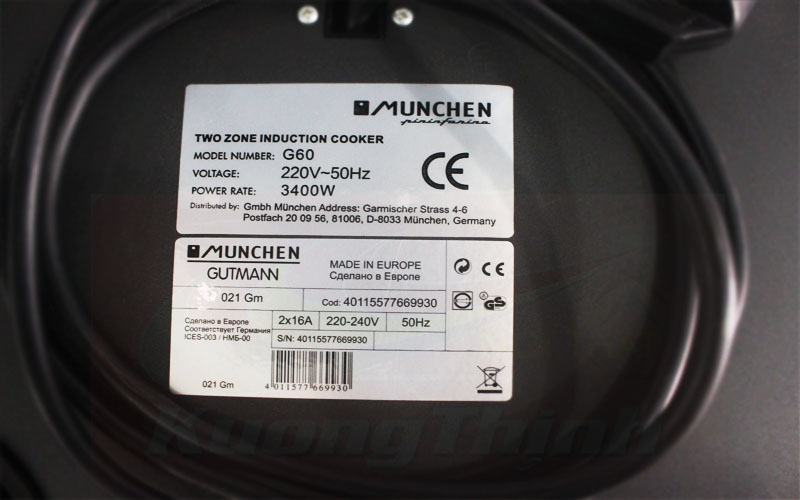 Bếp từ Munchen G60