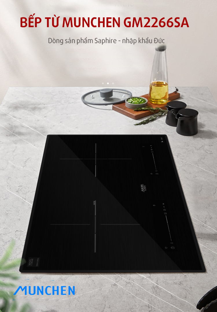 Thiết kế của bếp từ Munchen GM2266SA