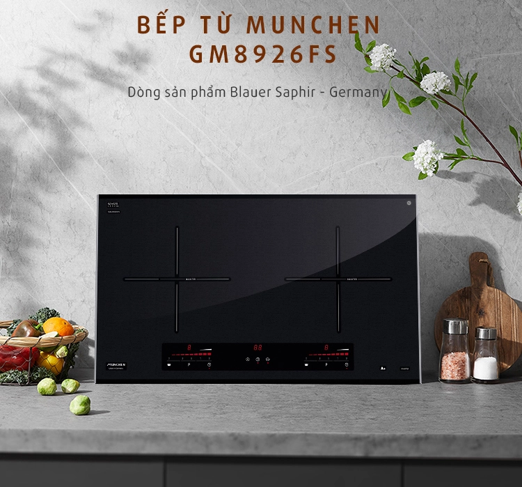 Thiết kế của bếp từ Munchen GM6928FS