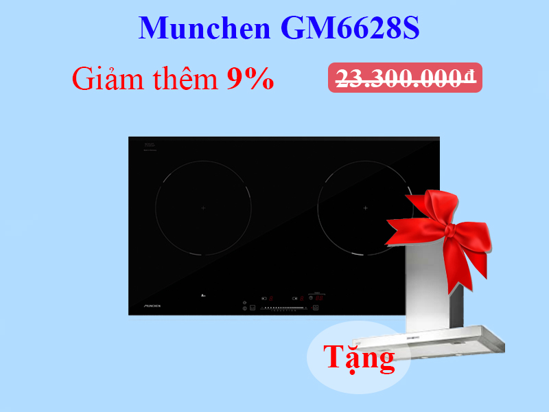 Ưu đãi khuyến mãi Bếp từ Munchen GM6628S