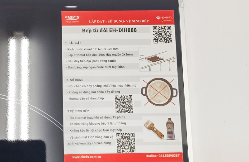 Trung tâm bảo hành bếp từ Chefs
