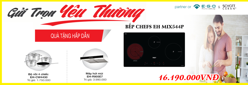 Thông tin khuyến mãi khi mua bếp điện từ Chefs EH MIX544P  