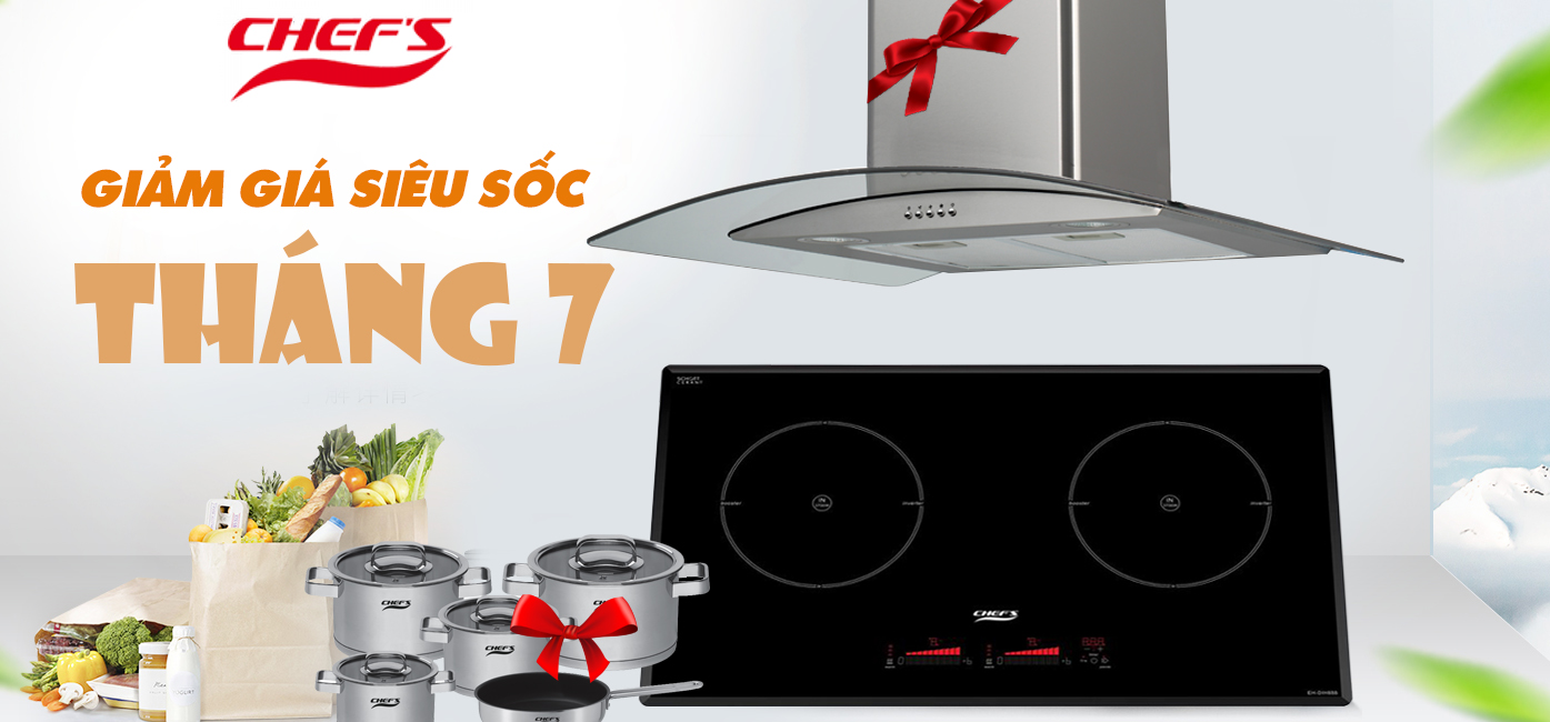 bếp từ chefs giảm giá tháng 7