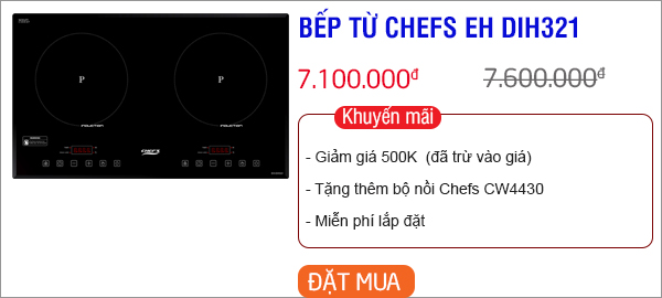 bếp từ chefs giảm giá tháng 7