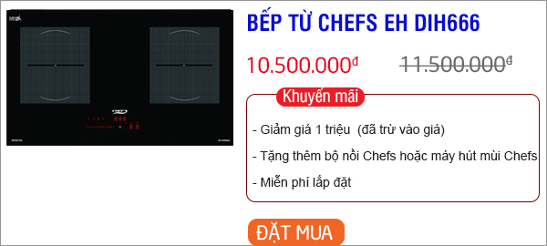 bếp từ chefs giảm giá tháng 7