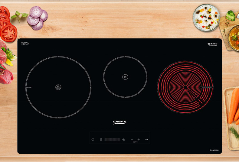 Top 3 mẫu bếp điện từ Chefs giá rẻ, đun nấu nhanh
