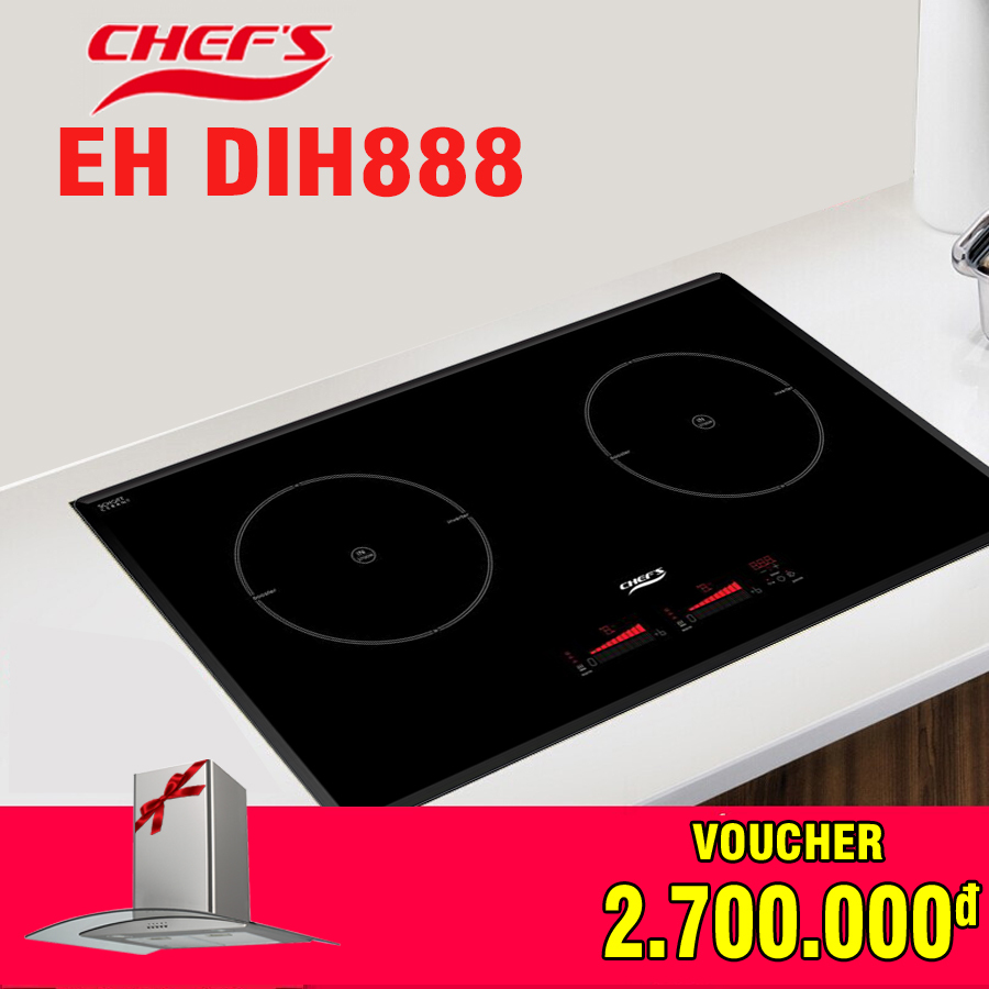 Bếp từ Chefs EH DIH888 tặng kèm hút mùi trong hè 2019