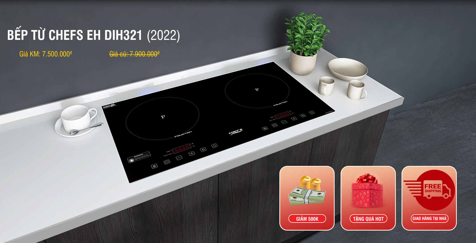 bếp từ chefs giá rẻ nhất