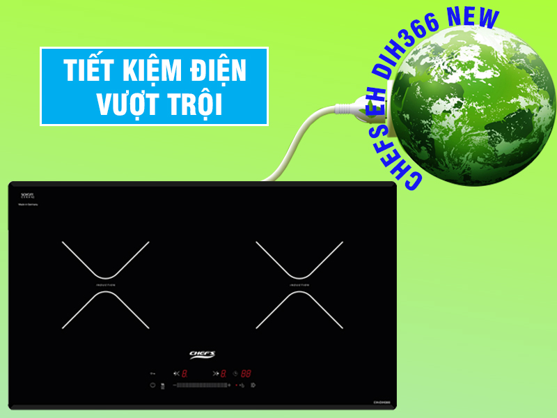 bếp từ chefs eh dih366 new tiết kiệm điện vượt trội